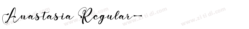 Anastasia Regular字体转换